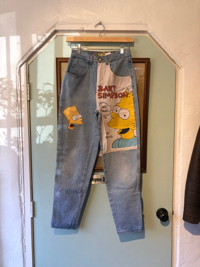 Bart Simpson Jeans, Size: 5/6, Waist: 24