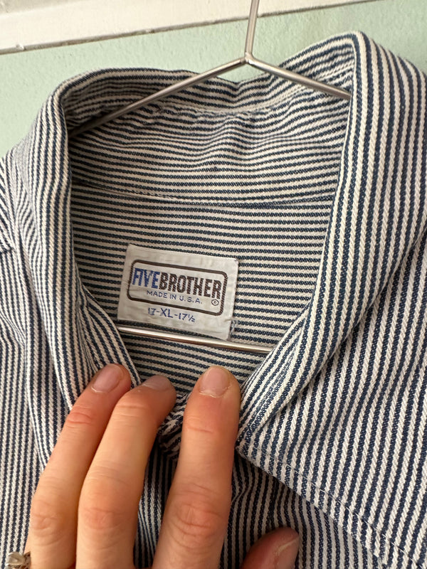 Engineer Stripe Five Brother Cotton Shirt - XL