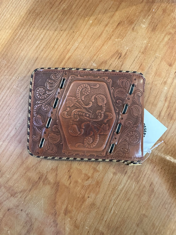 Buckin’ Bronco Embossed Leather Wallet