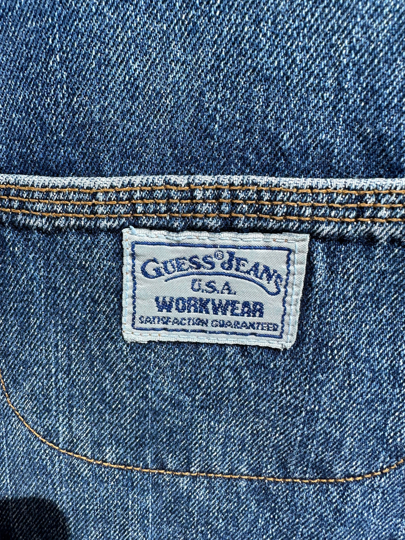 80’s Guess Jeans Denim Carpenter Vest