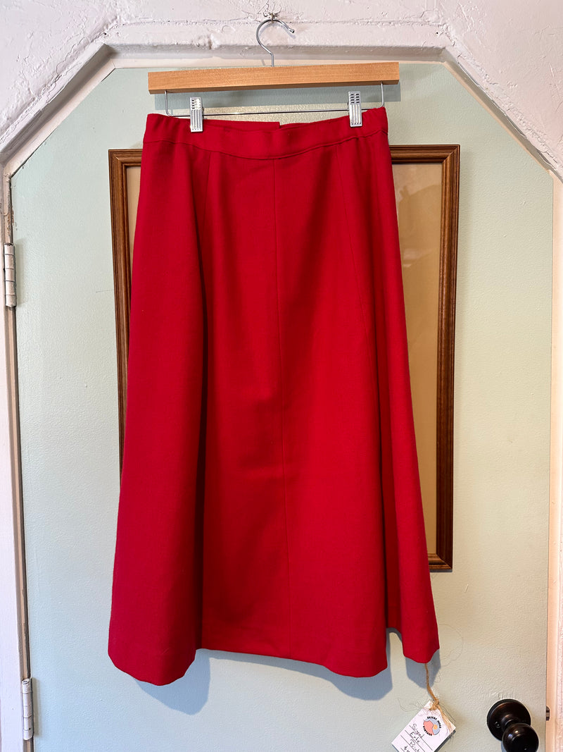 Red Pioneer Wear Wool Skirt Suit- Red River Collection