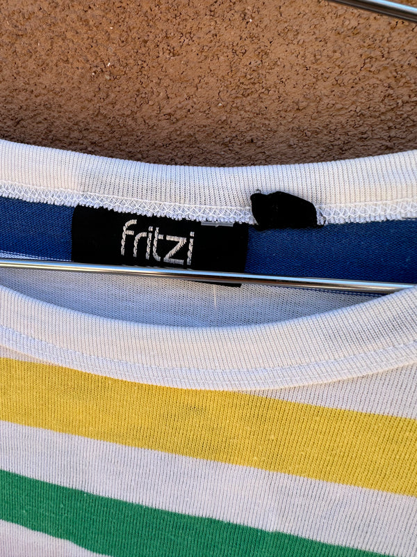 Multi-color Stripe Tee by Fritzi