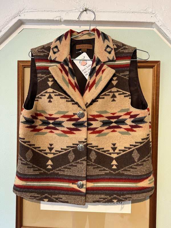 Small Pendleton Vest - 100% Virgin Wool Made in the USA