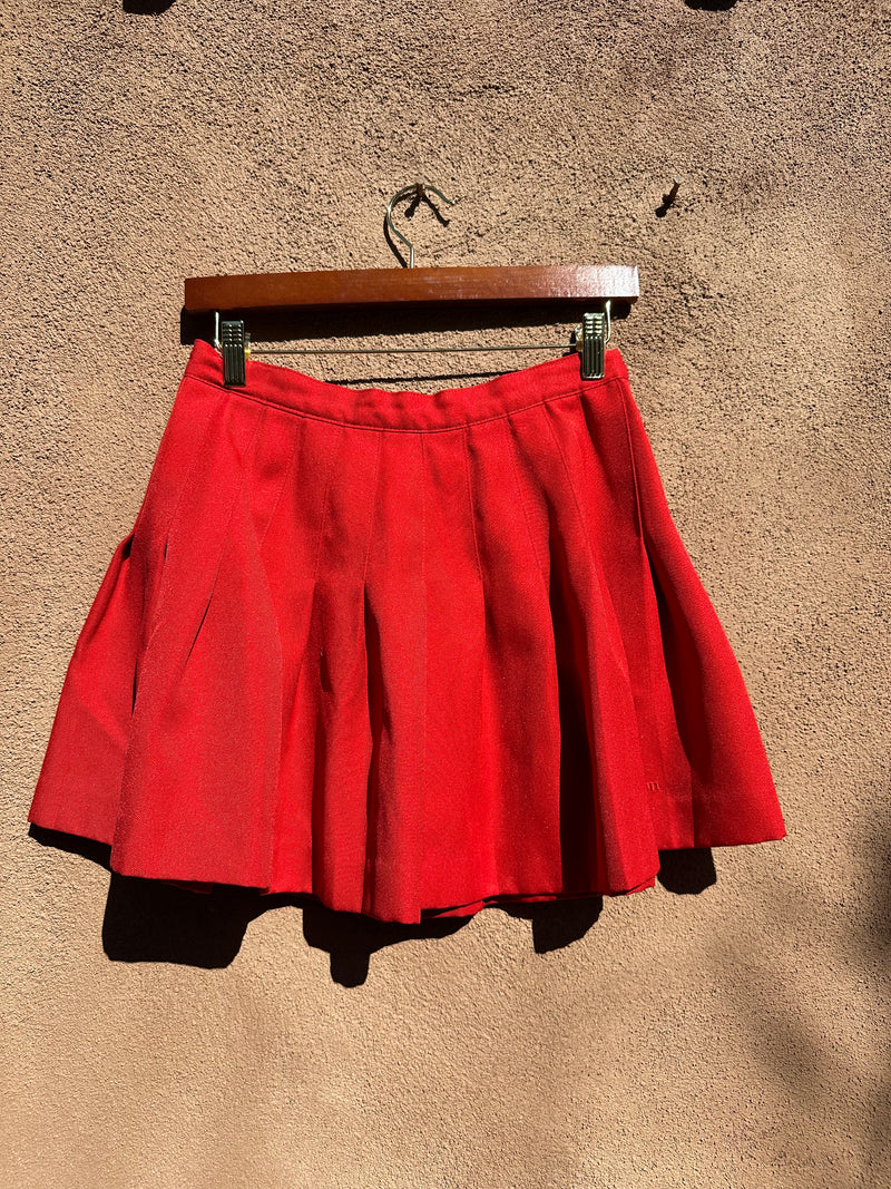 Red Pleated Wilson Tennis Skirt