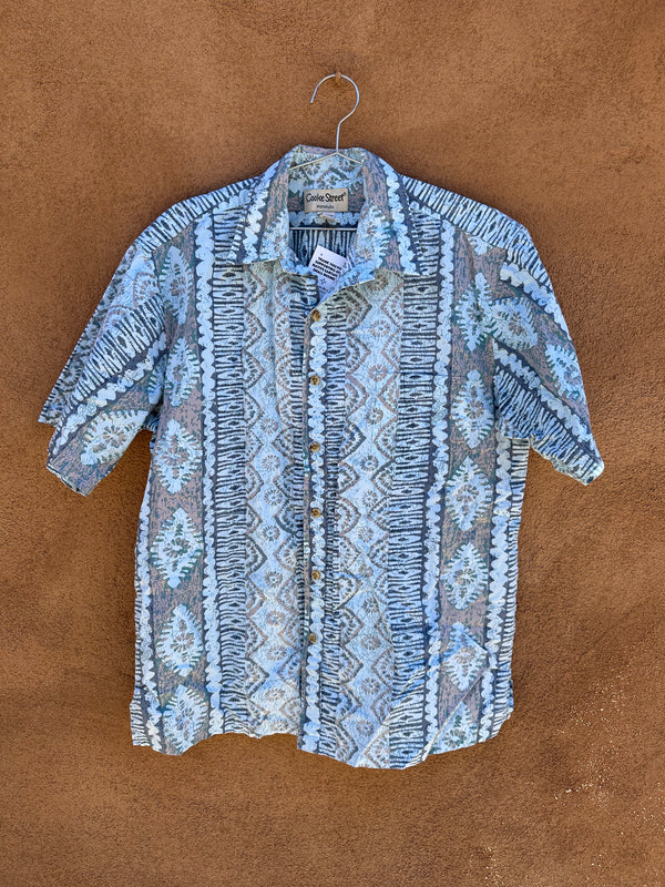 Blue Cooke Street Cotton Tiki Shirt