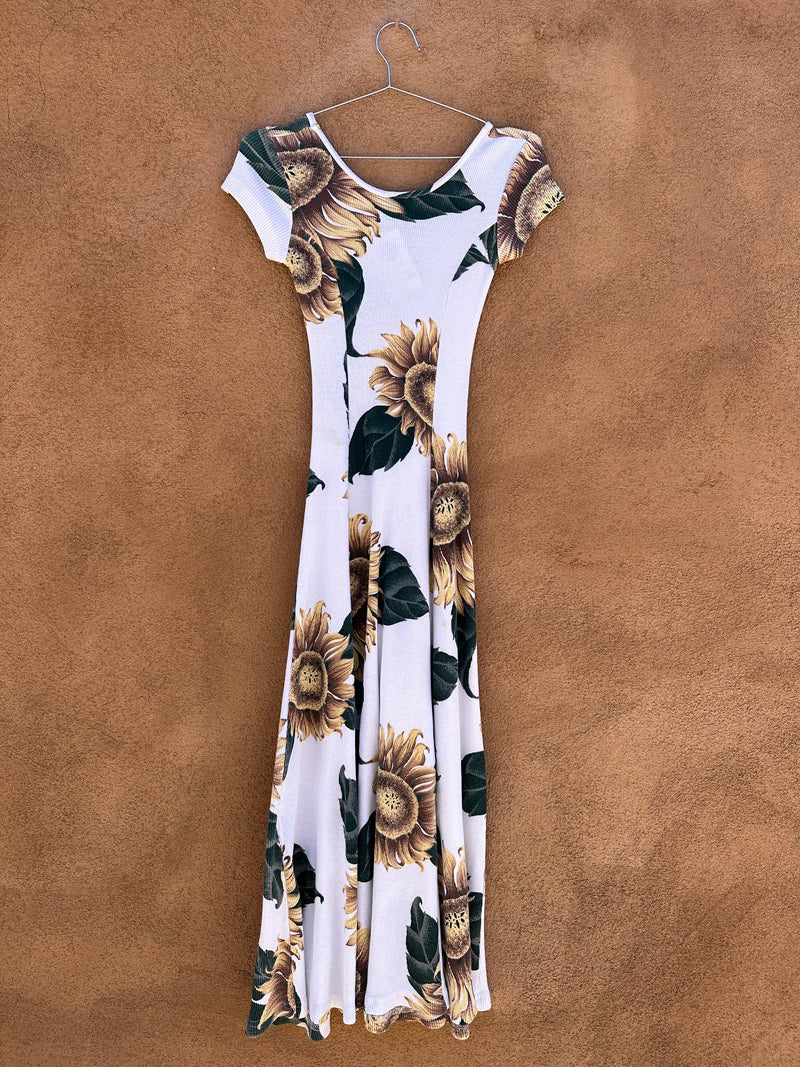 Ribbed Cotton Sunflower Dress - La Fete