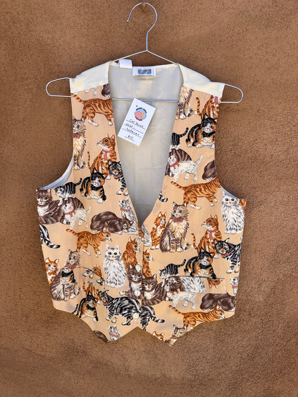 Cat Print Vest