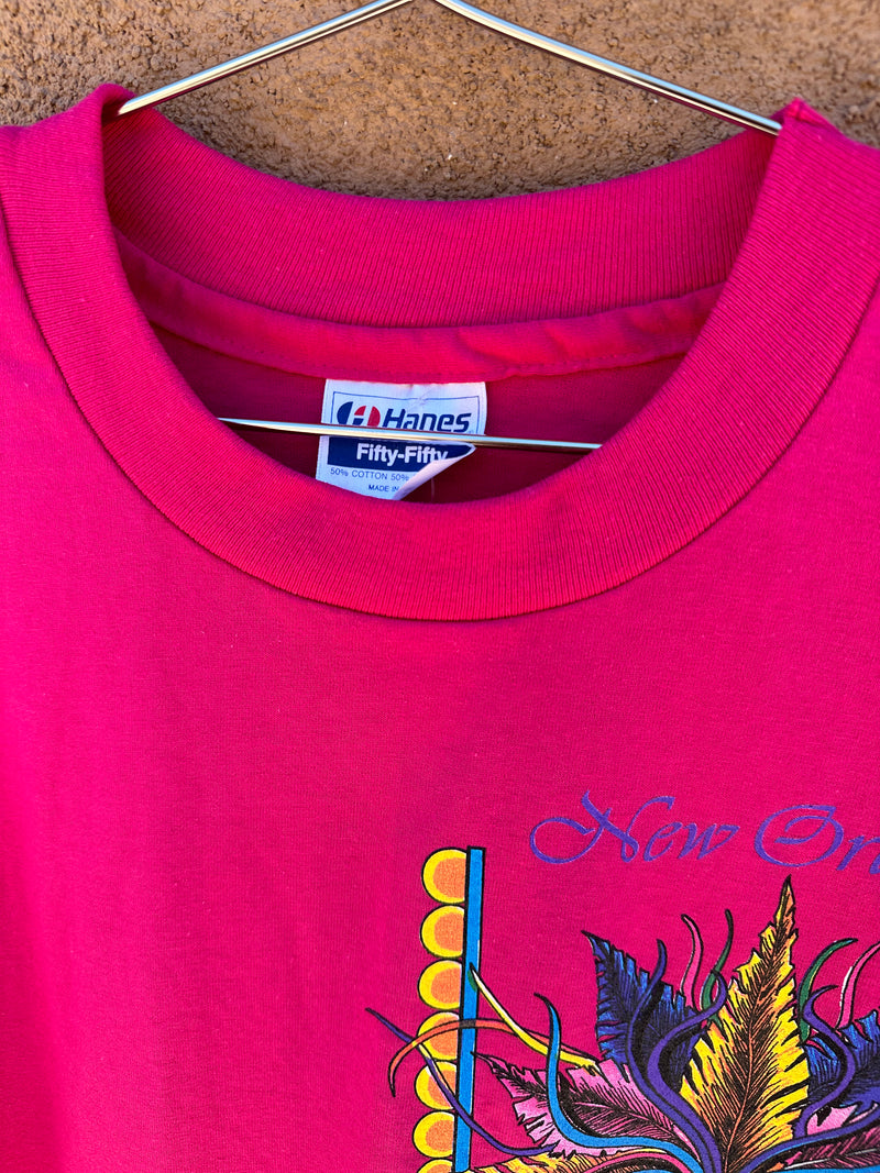 Pink New Orleans French Quarter Tee