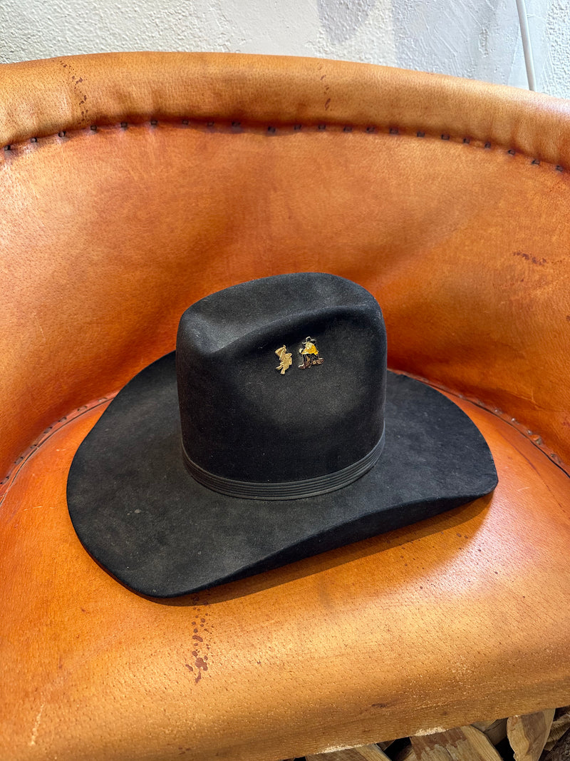 Dusty Ol' Resistol with 80's Hat Pins 6 1/2