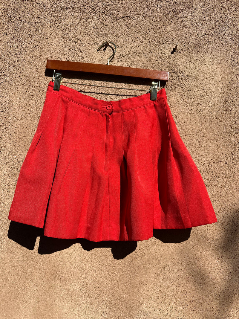 Red Pleated Wilson Tennis Skirt
