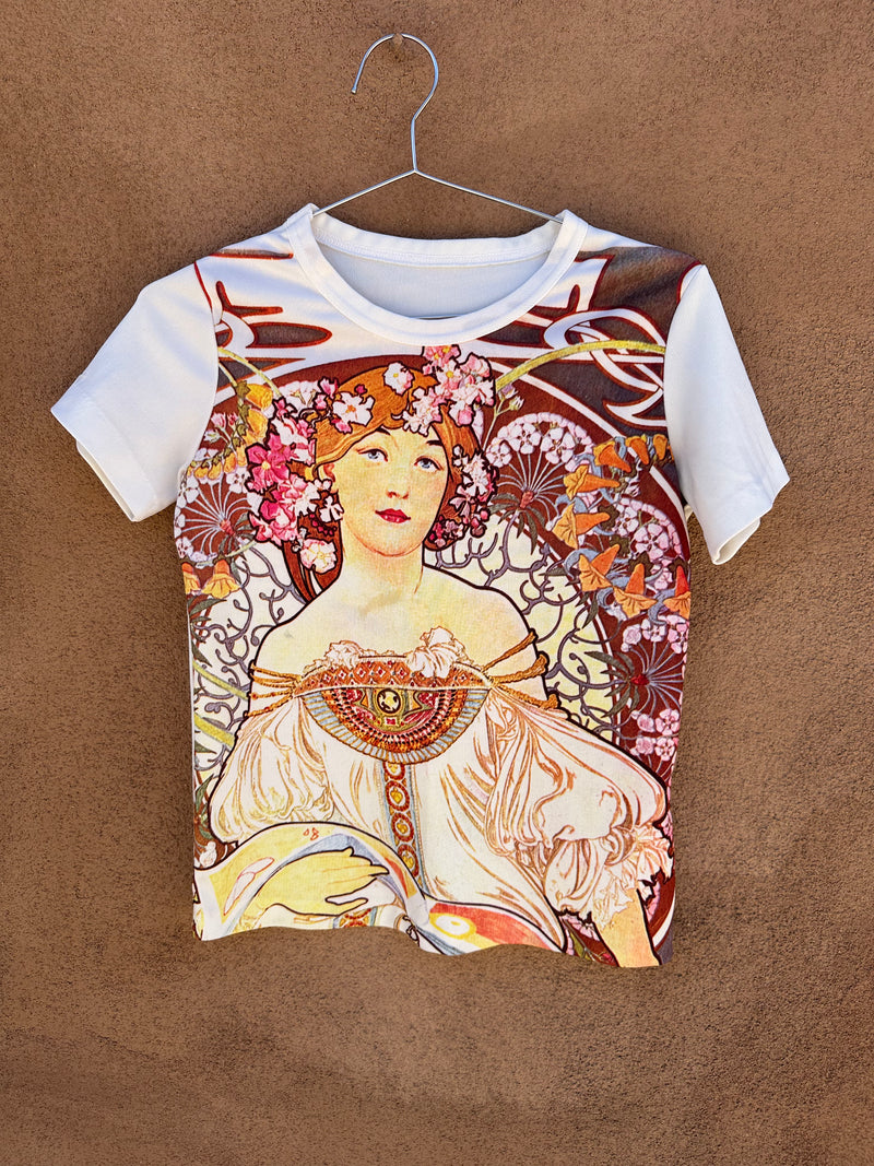 Art Nouveau Style Print Tee