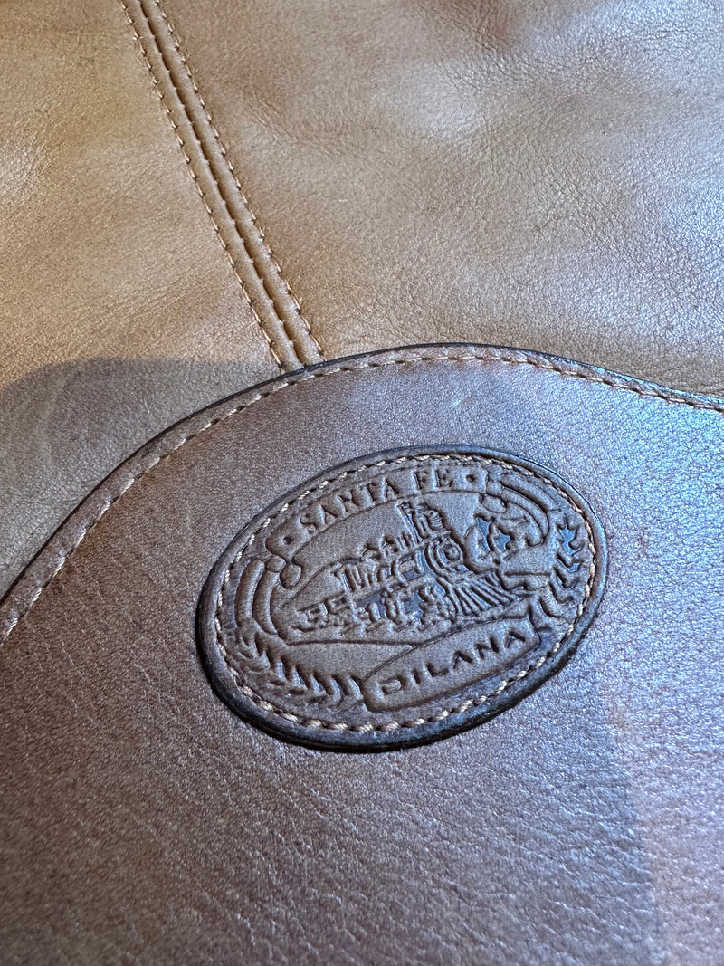 Medium Leather Travel Briefcase by Santa Fe Dilana