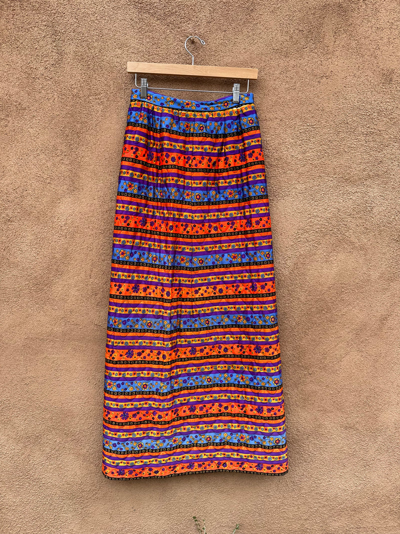 Long Quilted Skirt - 70's