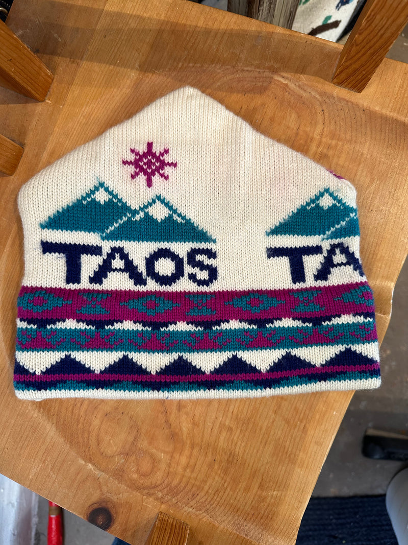 1980's Taos Ski Area Wool Cap