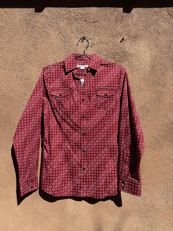 Red Pendleton Handkerchief Blouse