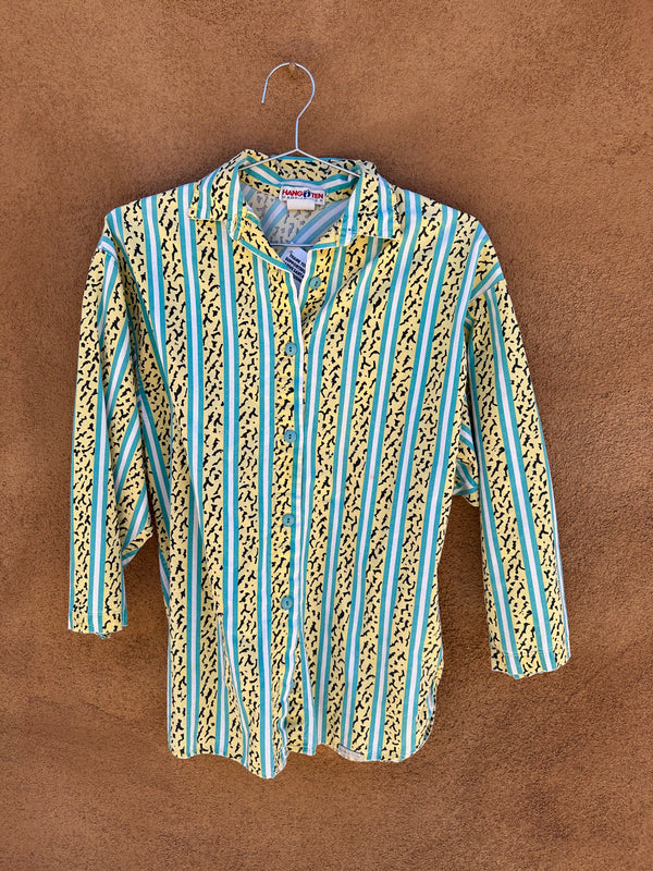 1980's Hang Ten Fun Print Shirt