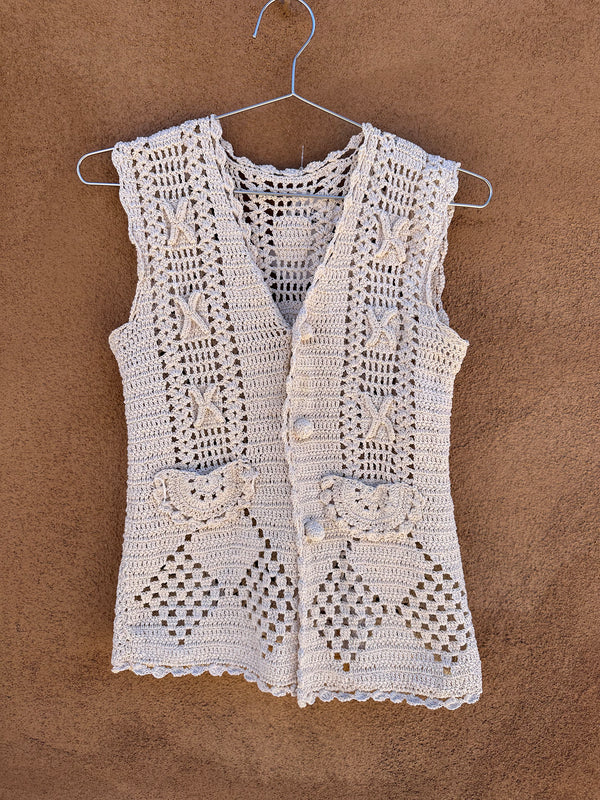 Tight Crochet Button Vest