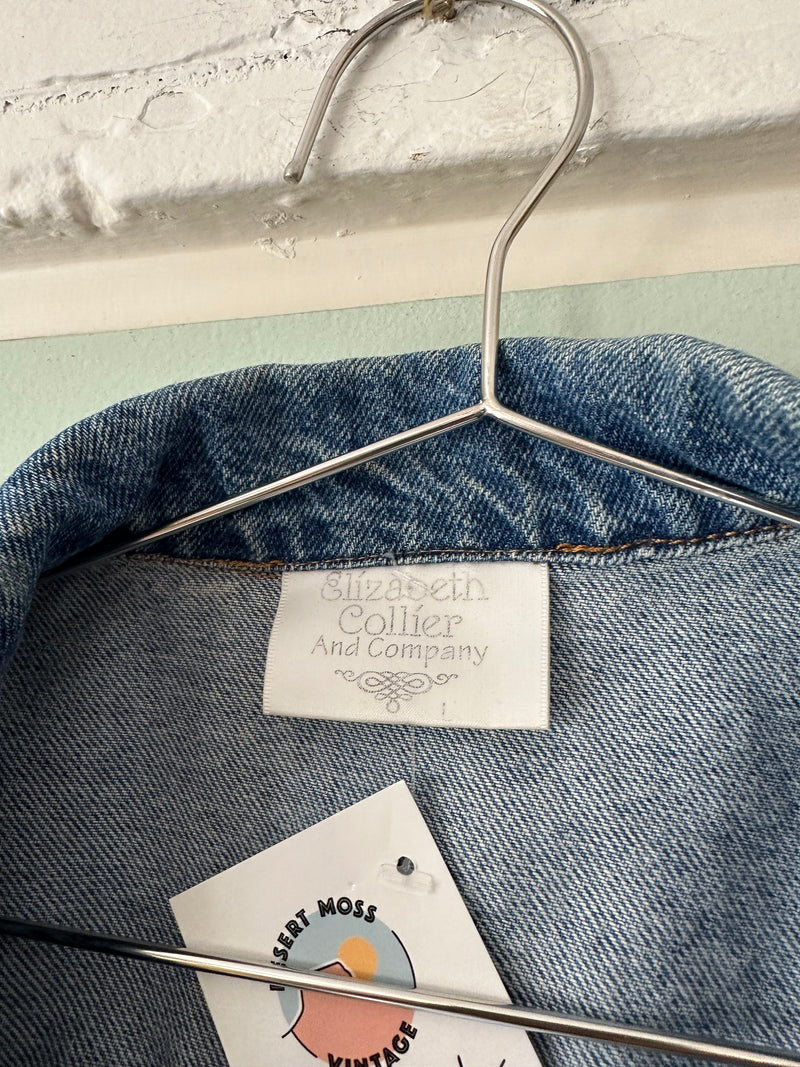 Elizabeth Collier and Company Denim Embellished Vest