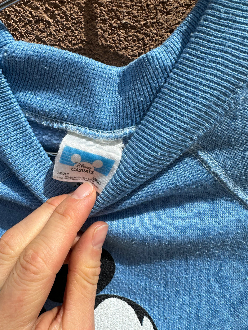 Classic Mickey Mouse Baby Blue Sweatshirt