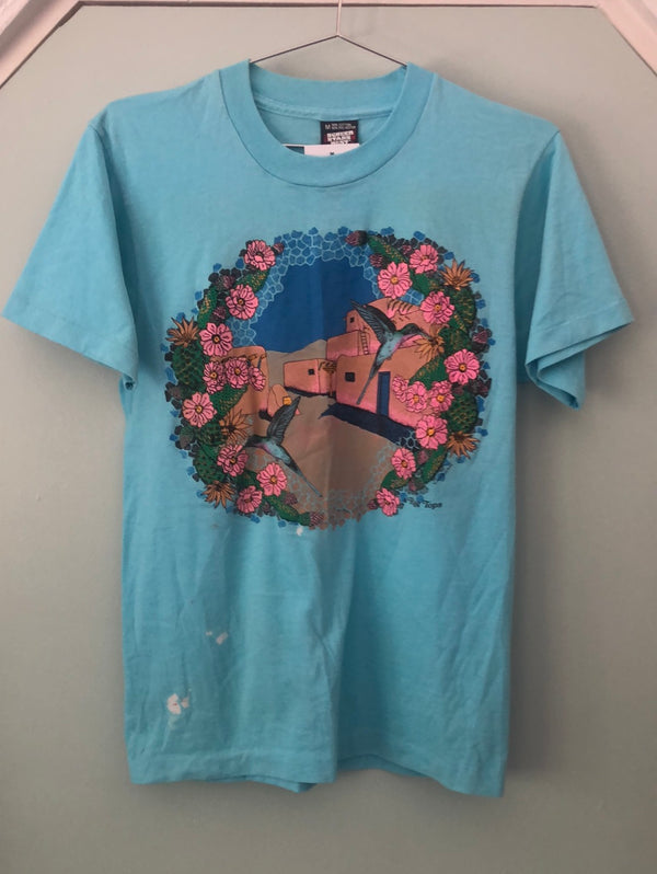 Light Blue Pueblo Hummingbird T-shirt