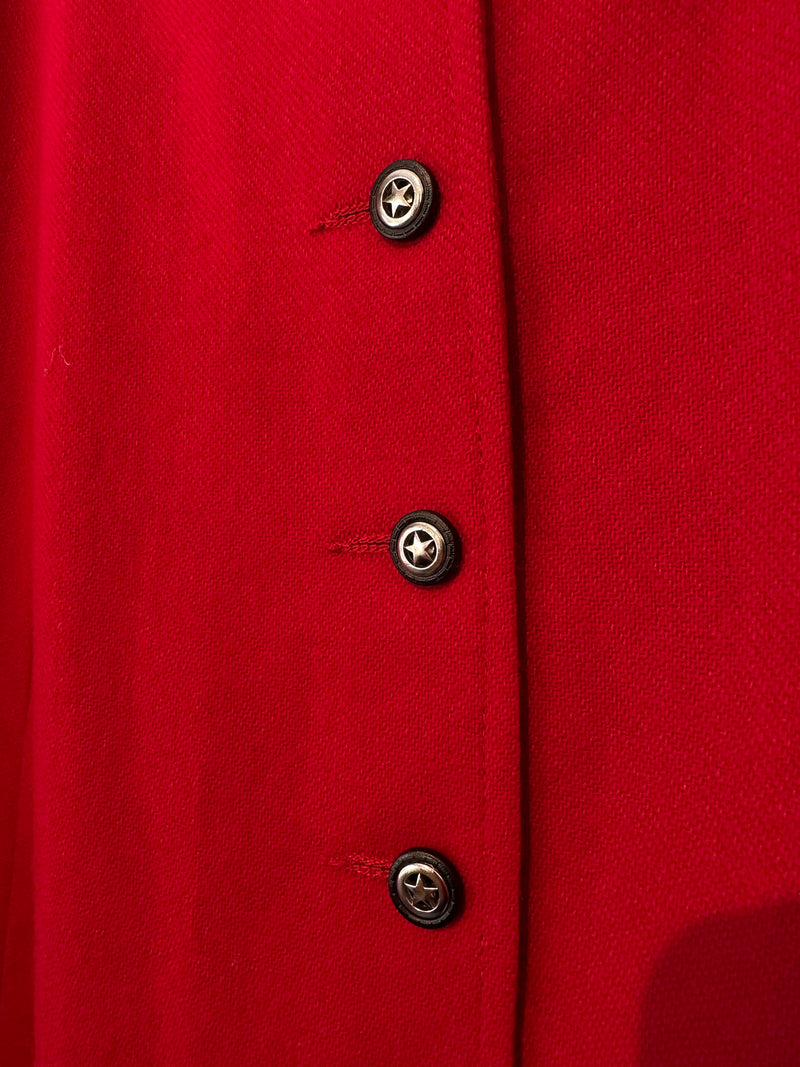 Red Pioneer Wear Wool Skirt Suit- Red River Collection