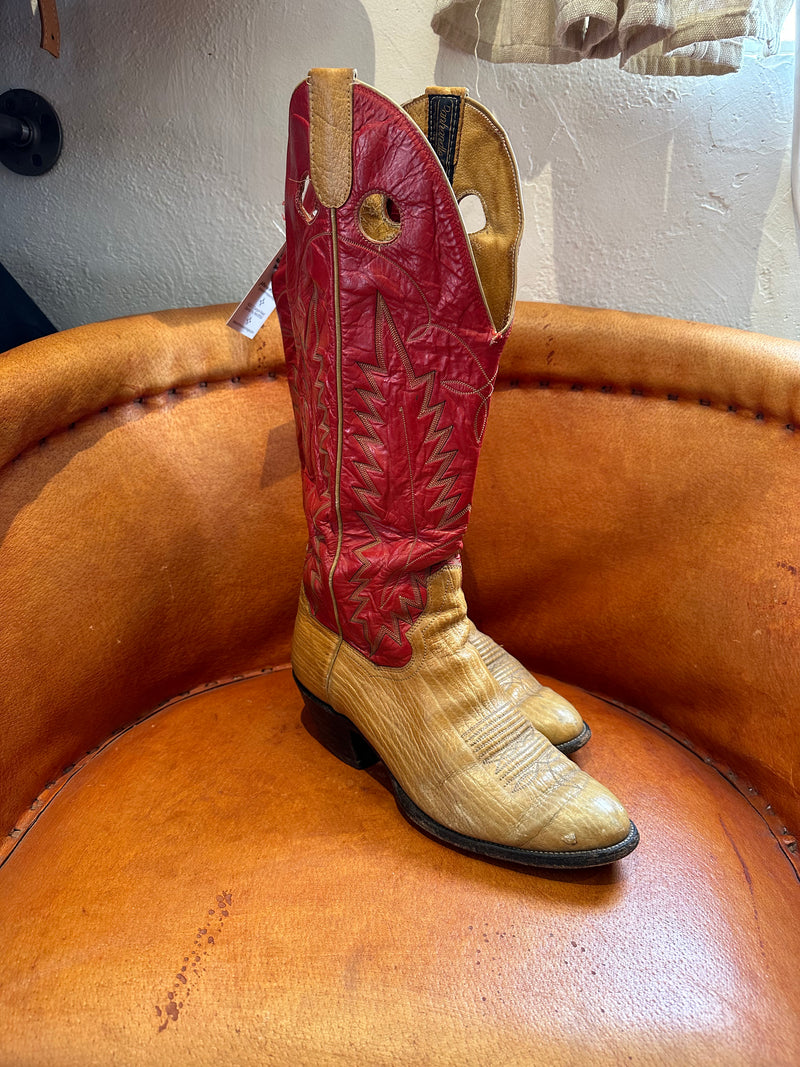 Panhandle Slim Red Chile and Peanut Brittle Tall Boots - 9.5D