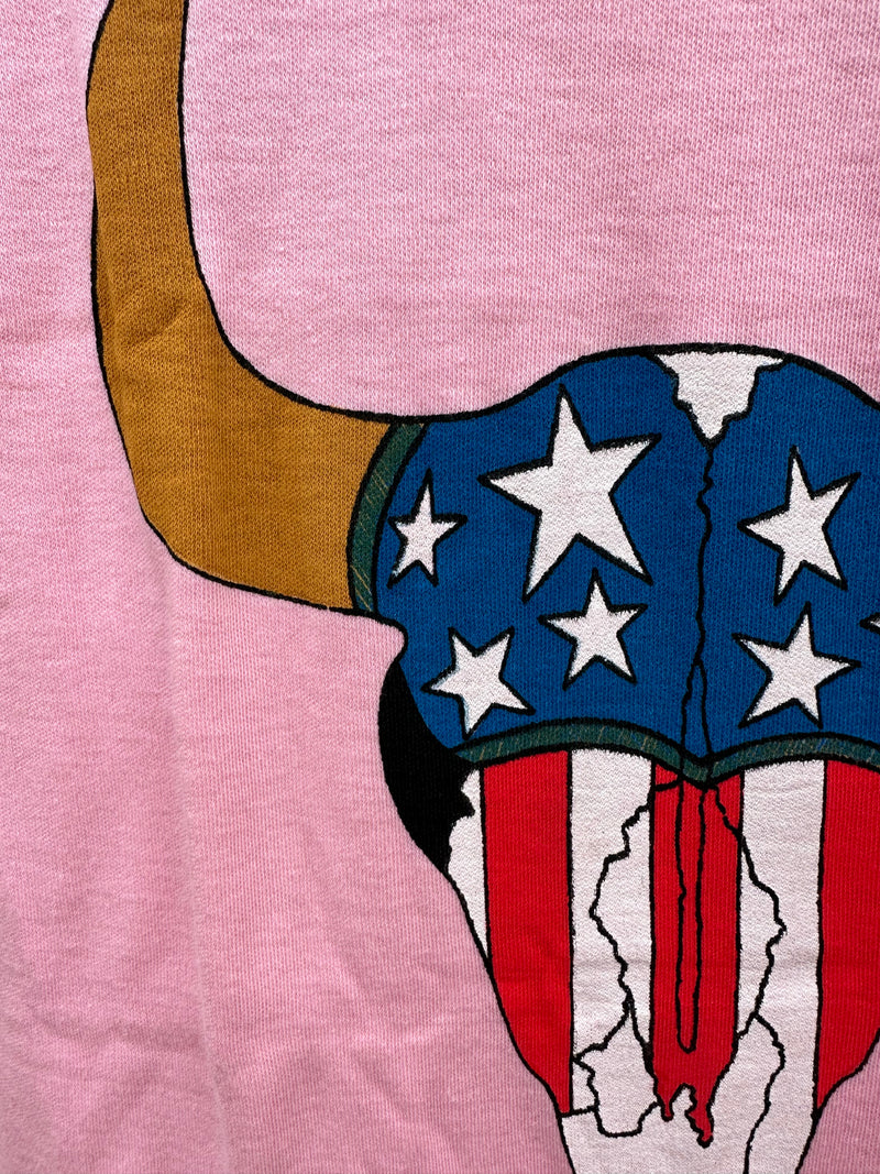 American Flag Cow Skull T-Shirt