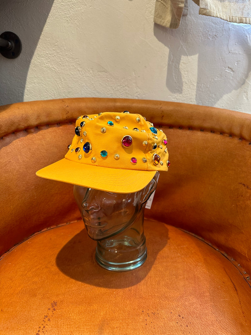 Studded Yellow Cap