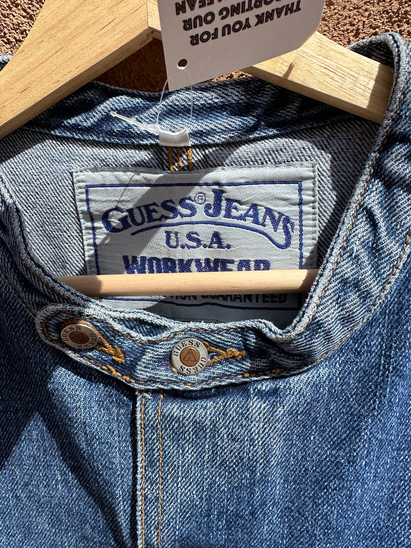 80’s Guess Jeans Denim Carpenter Vest