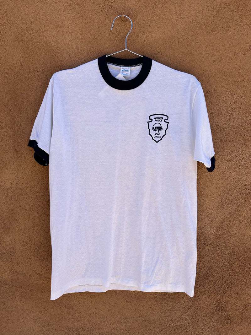 Wichita Police Solo Cycles Ringer Tee