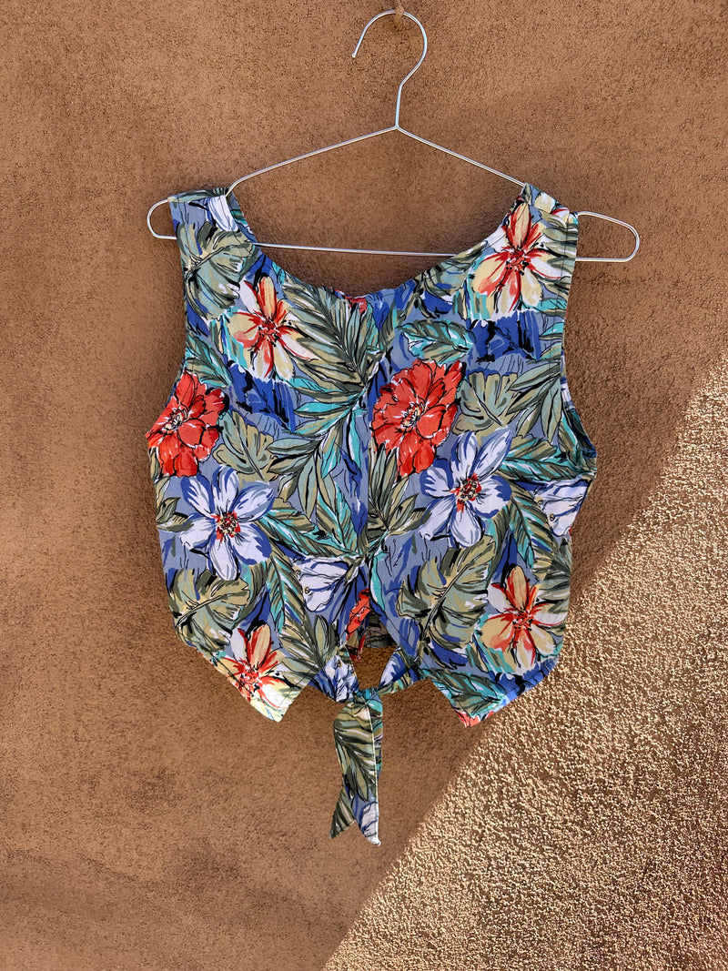 Cropped Floral Top by Pinky