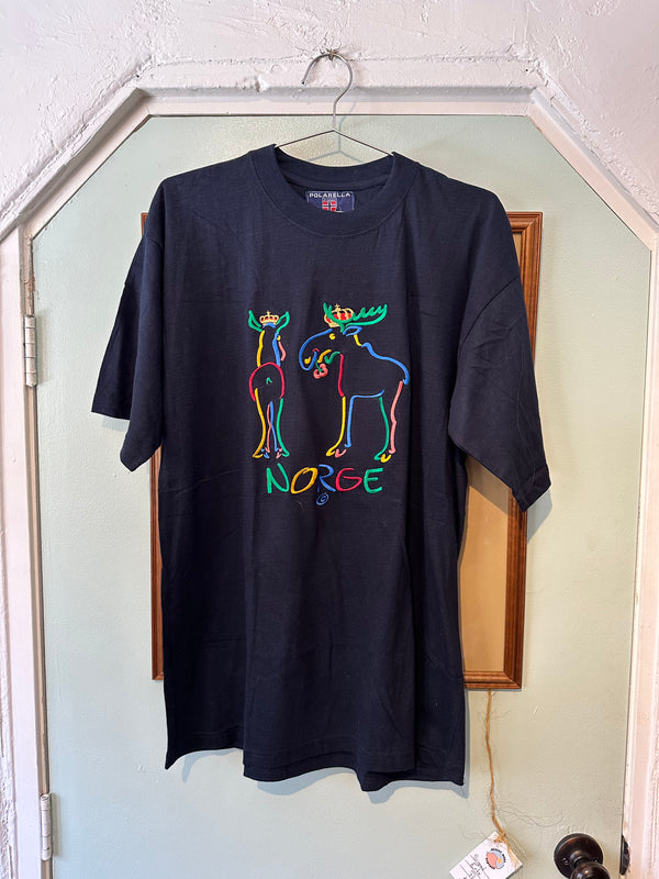 NORGE Embroidered Moose Tee