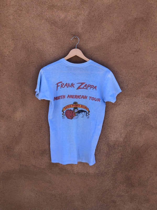 Blue Frank Zappa 1980 Tour T-shirt
