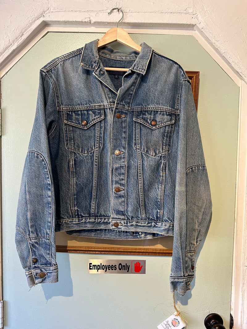1980's Calvin Klein Medium Wash Denim Jacket - Large