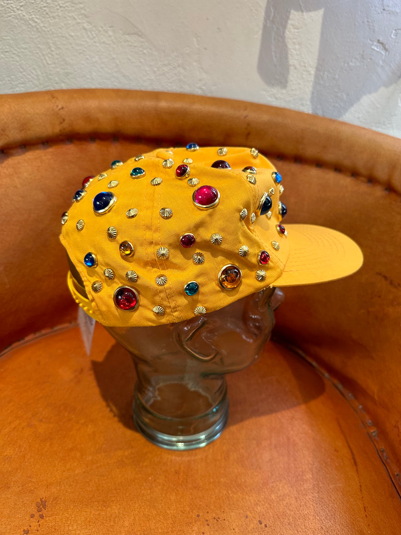 Studded Yellow Cap