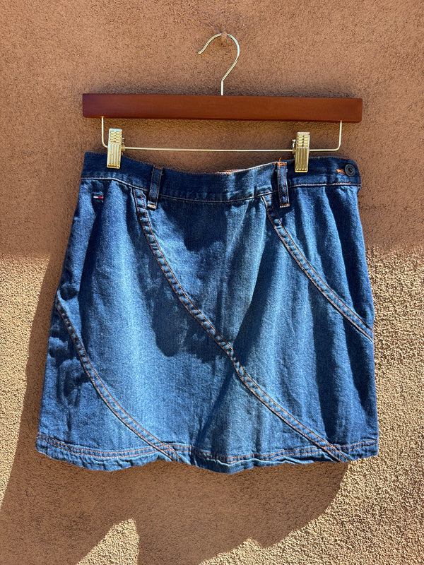 1990's/2000's Y2K Tommy Jeans Pieced Mini Denim Skirt