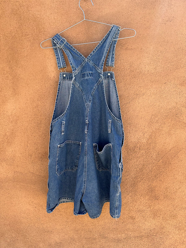 Denim Overall Shorts by Code Bleu